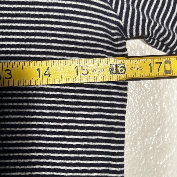 Ralph Lauren Nightgown M Navy Blue White Stripe Long Sleeve Sleep SKYKH 813938T - Picture 11 of 15